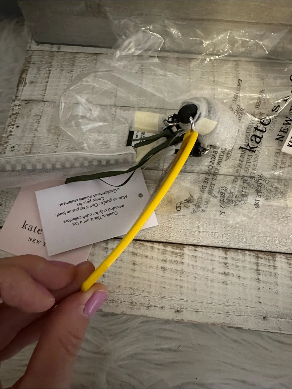 Nwt Kate spade NYC metro card bag charm